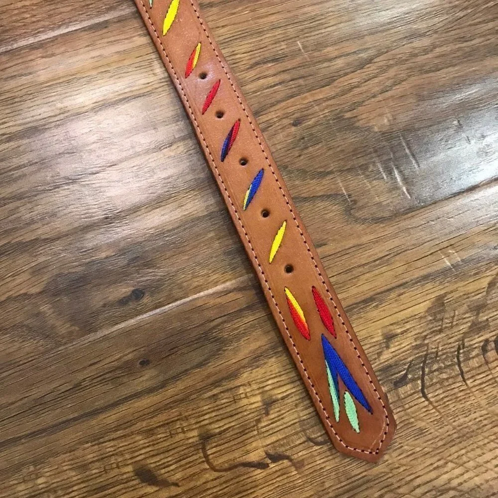 Leather handmade belt 44